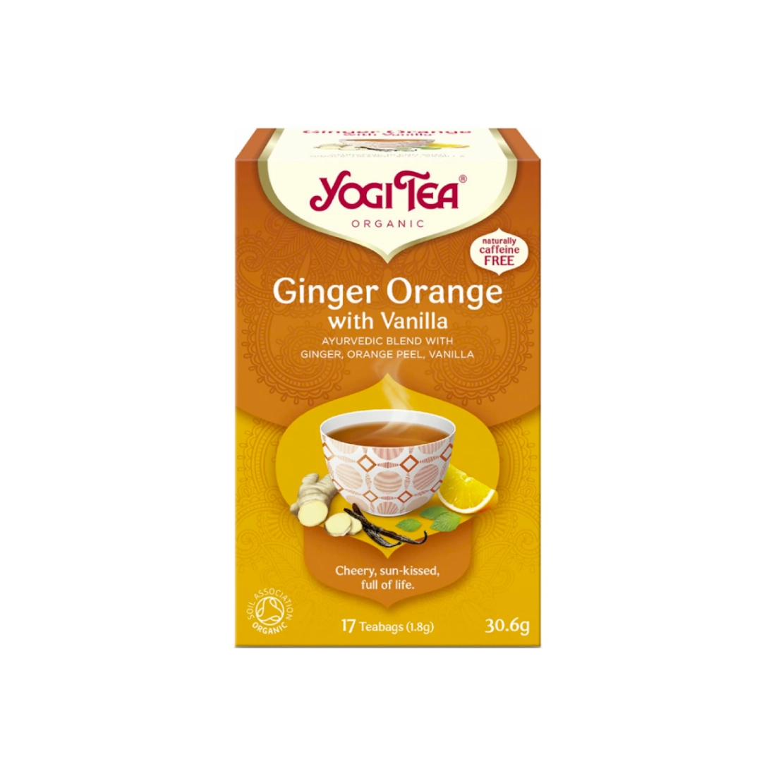 Βιολογικό Τσάι με Τζίντζερ & Πορτοκάλι • Yogi Tea • 30.6γρ